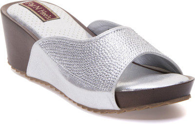 

Flat n Heels Women silver Wedges