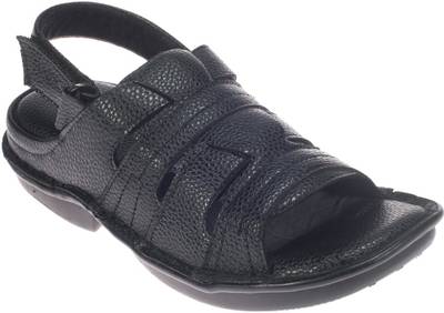Khadim's Men Black Sandals