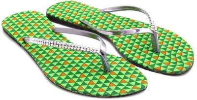Ridhi Sidhi Women Green Flats