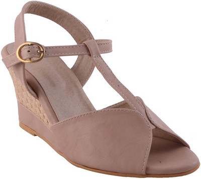 

Adorn Women Beige Wedges