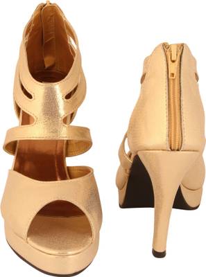 Indulgence Women Gold Heels