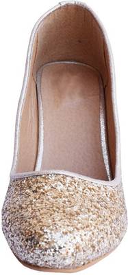 MadeinMyIndia Women Gold Heels