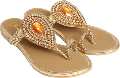 

Jade Women Gold Flats