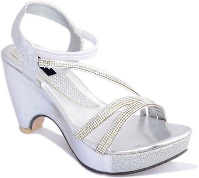 

Myra Women Silver Heels