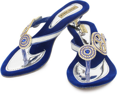 Moonwalk Women Blue Heels
