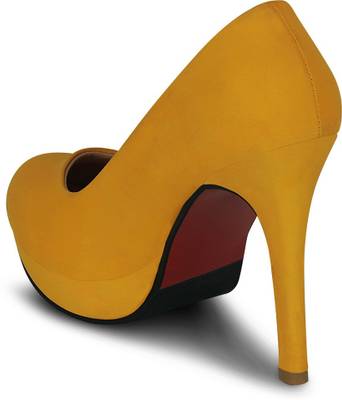 Kielz Women Yellow Heels