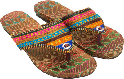 

Footrendz Women Brown::Yellow::Blue::Pink Flats