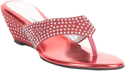 

Adorn Women Red Wedges