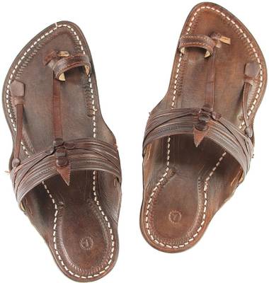 eKolhapuri Men Dark Brown Sandals