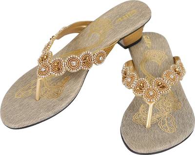 Glitz Women Gold Heels
