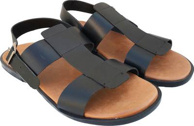 WCFC Men Black &amp; Tan Sandals