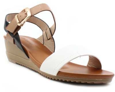 

Shuberry Women White Wedges