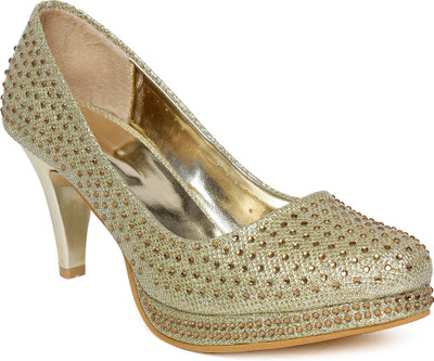 

Vendoz Women Golden Heels