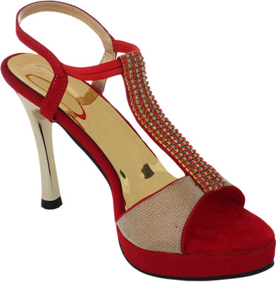 Bare Soles Women Red Heels