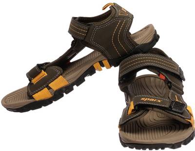 Sparx Men Black Sandals