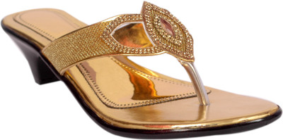 

Bora Bora Women Gold Heels