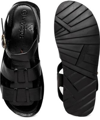 Invictus Men Black Sandals