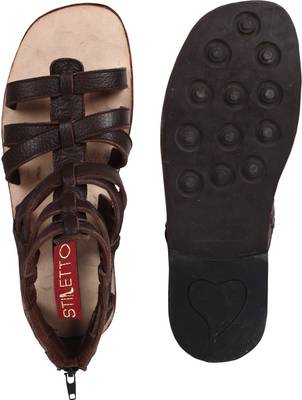 Stiletto Men 002,Brown Sandals