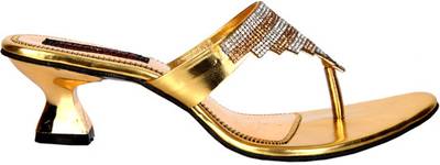 Trilokani Women Golden Heels