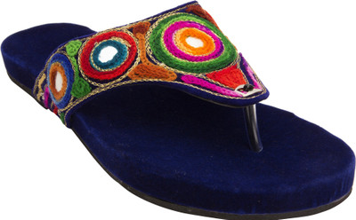 

Footrendz Women navy blue; green; yellow; purple Flats