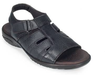 Khadim's Men Black Sandals