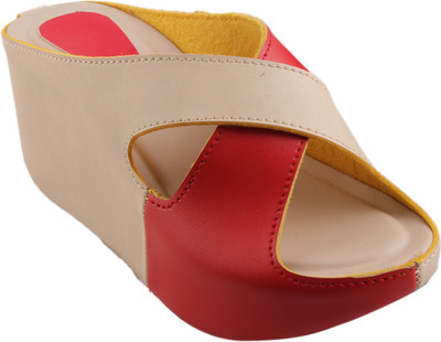 

Adorn Women Beige Wedges