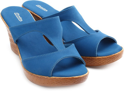 

Bata Women Blue Wedges