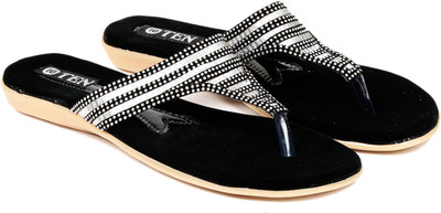 

TEN Women Silver Flats