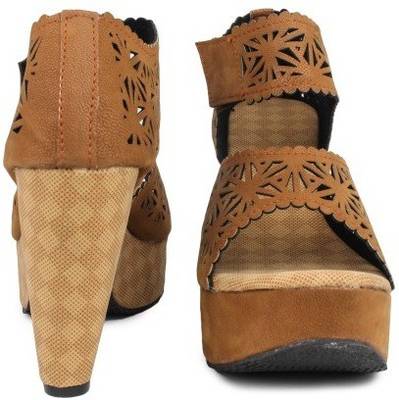 Nshell Women Tan Heels