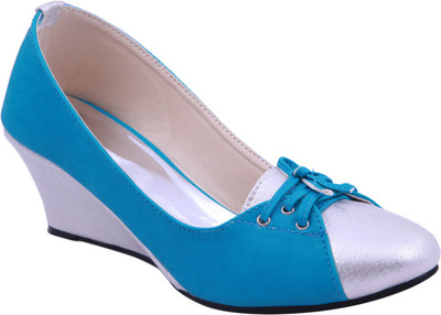

Adorn Women Blue and Silver Wedges