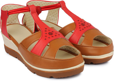 

Shezone Women Red Wedges