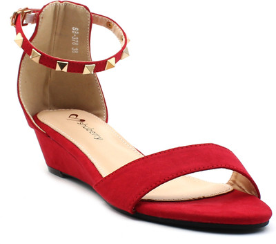 

Shuberry Women Red Wedges