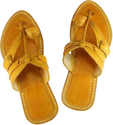 eKolhapuri Men Yellow Sandals