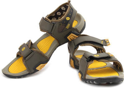 

Lotto Men Olive/Yellow Sports Sandals