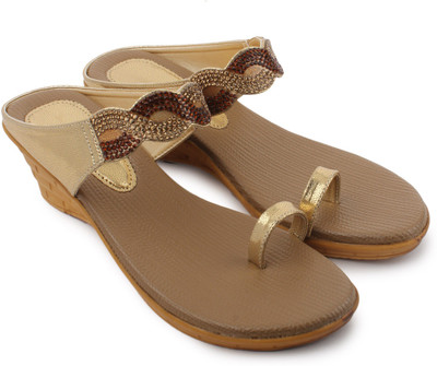 

Shezone Women Brown Wedges