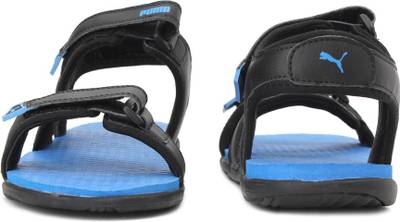 Puma Men Puma Black-Electric Blue Lemonade Sports Sandals