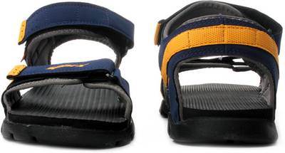 Sparx Men Navy Blue Yellow Sports Sandals