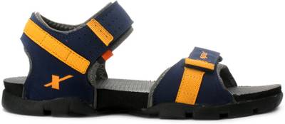 Sparx Men Navy Blue Yellow Sports Sandals