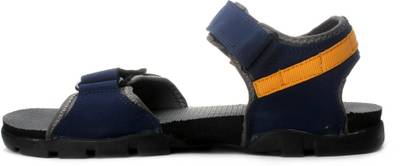 Sparx Men Navy Blue Yellow Sports Sandals