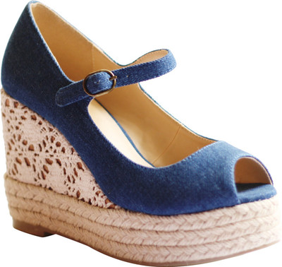 

Kanabis Women Blue Wedges