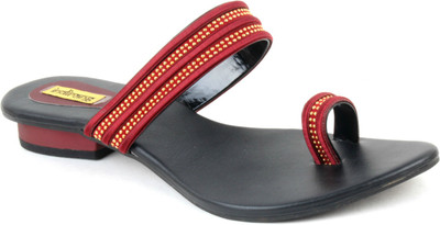 

Indirang Women Maroon Flats