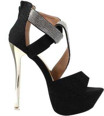 Shuberry Women Black Heels