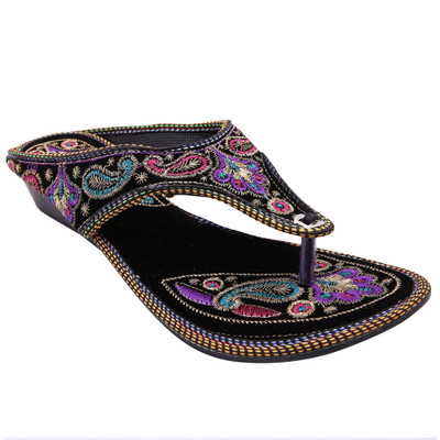 Royal Collection Women Black Flats