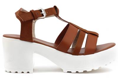 Shuberry Women Tan Heels