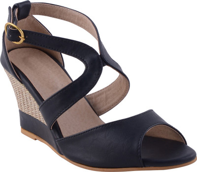 

Adorn Women Black Wedges