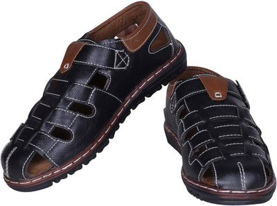 Knight Ace Men Black Sandals