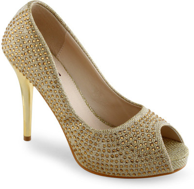 

Shuz Touch Women Golden Heels