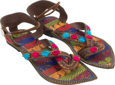 

Footrendz Women Red::Blue::Green Flats