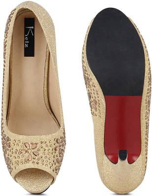 Kielz Women Gold Heels