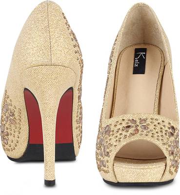 Kielz Women Gold Heels